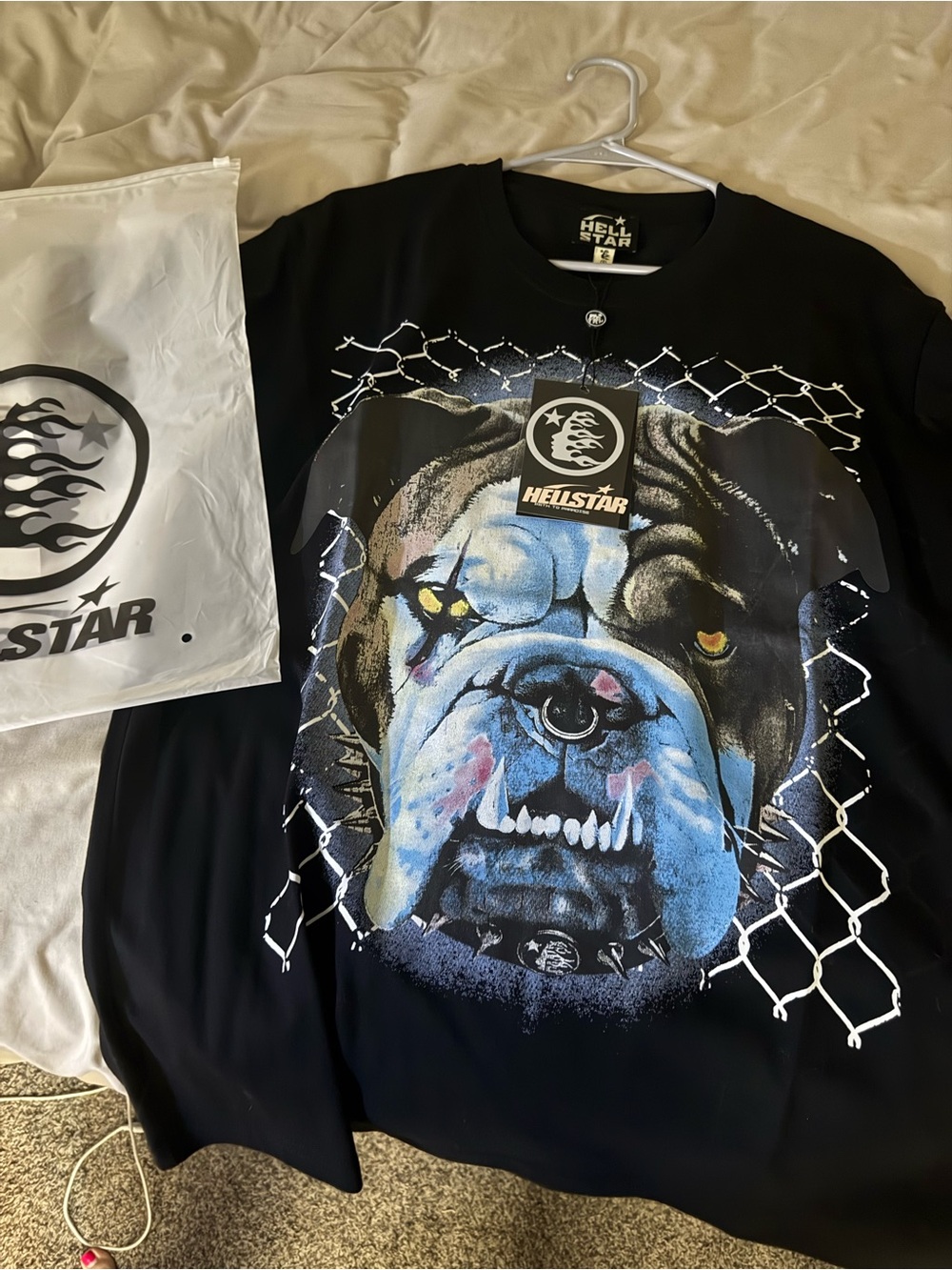 Hellstar Kids Black Bulldog Graphic Tee